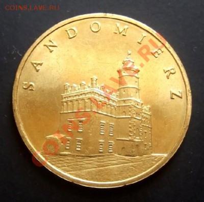 ПОЛЬША 2 злотых (2006) SANDOMIERZ до 07.08. (22.00) - Польша 2 злотых (2006) SANDOMIERZ (Города Польши) А