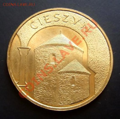 ПОЛЬША 2 злотых (2005) CIESZYN до 07.08. (22.00) - Польша 2 злотых (2005) CIESZYN (Города Польши) А