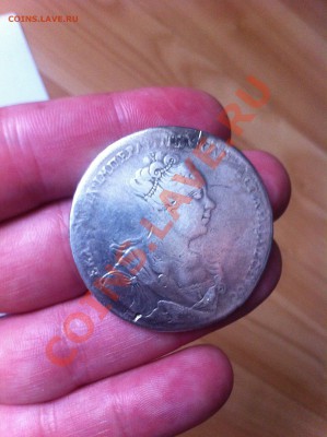 1 рубль Екатерина I 1727 год, Серебро - фотография 1.JPG