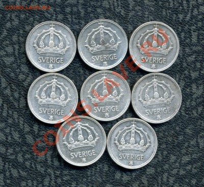 Шведы. Только серебро. Погодовка 10, 25, 50 эре, 1 кр. 20 в. - img214