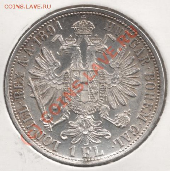 Ag 1 Флорин (Австрия) 1891 до 22-00 10.09 - сканирование0014