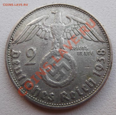 Германия 2 марки 1938 B Гинденбург до 08.08.2012 22.00.59 - DSCF3663