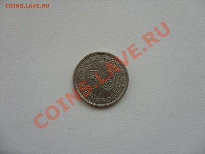 50 пфеннигов. 1927 A, 1928 D, F, 1937 A. Германия. Никель. - 50 пф 1937A - 1