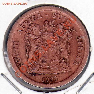 ЮАР 5 центов 1993 Райский журавль до 13.08.12 в 22.00 (2764) - img630