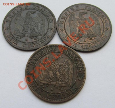2 цента 1861 и 1862 Франция unc ? - 16