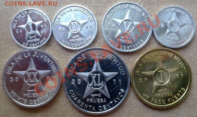 Куба, о-в Хувентуд набор 7 монет 2011 до 15.08 21. - user48175_pic12367_1342296900