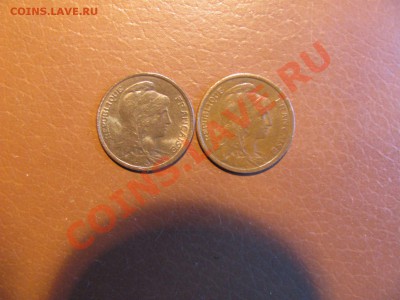 1 сентим 1911,1920 и 2 сентима 1911 Франция - IMG_0003_1600x1200.JPG