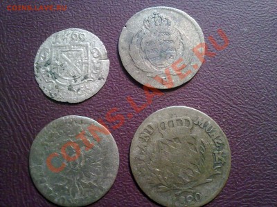 серебро германской империи с 1699 по 1820 года!! 4 монеты - 060820122244
