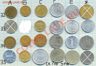 иностранные монеты на выбор 2 - скан 7 2 по5руб