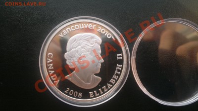 Канада 25$ 2008 Vancouver 2010 JM - Лыжник (Ag) Пруф. Оценка - !2012-08-12-248