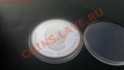 Канада 25$ 2008 Vancouver 2010 JM - Лыжник (Ag) Пруф. Оценка - !2012-08-12-249