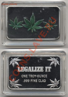 Легализуйте ЭТО. Слитки, три разных вида - Bar-1oz-clad