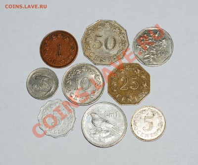 9 монет МАЛЬТА 1972-1991 - ДО 19.08 20-00 МСК - 120