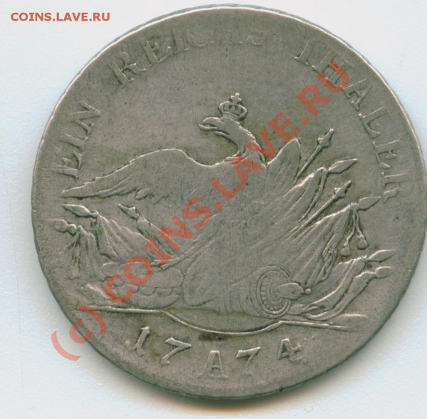 Пруссия талер 1774 - Image17