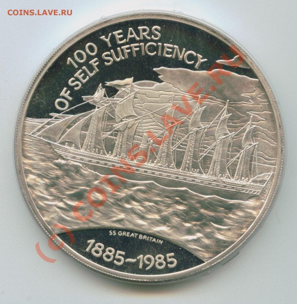 Фолкленды 25 фунтов корабль 1985 - Image22