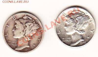 США_даймы 1931S(Патина), 1943D(UNC) до 17.08.12г 22-30мск - IMG_0001