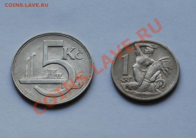 5 монет ЧЕХОСЛОВАКИЯ 1924-1929 XF - до 20.08 20МСК - 306