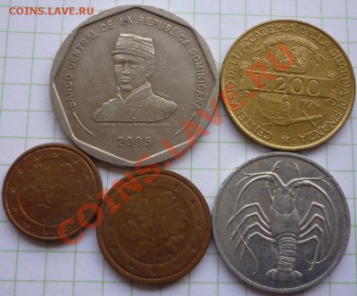 47 иностранных монет (разных государств). - P1090353.JPG