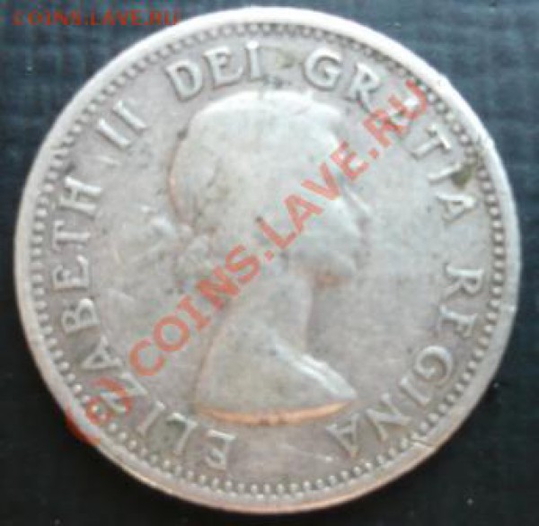 Канада 10 центов  1953   г. - 10 ц. 53 1.JPG
