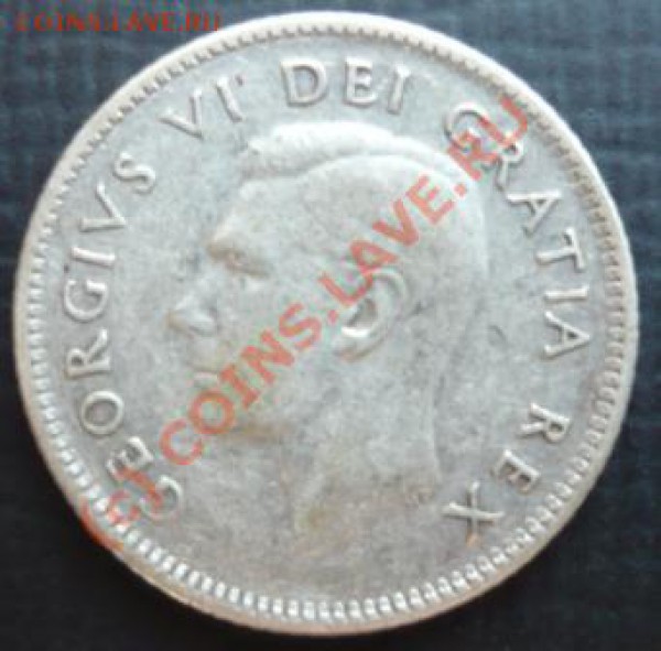 Канада 10 центов  1949  г. - 10 ц 49 1.JPG