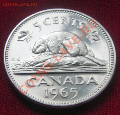 5 центов 1965 UNC Канада, до 22:22, 19.08.12 - CIMG3828
