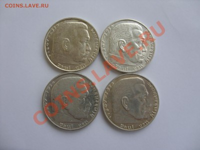 2 марки 1936 Гинденбург все дворы (D,E,G,J). Сохран!!! 35т.р - 2 марки Гиндер 1936 - 2_новый размер