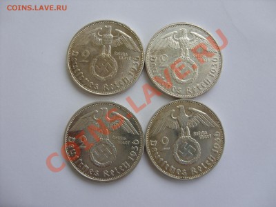 2 марки 1936 Гинденбург все дворы (D,E,G,J). Сохран!!! 35т.р - 2 марки Гиндер 1936 - 1_новый размер