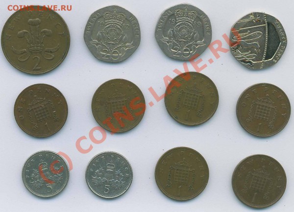 Подборка монет Великобритании до 13.09 21:00 - England
