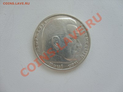 2 марки Германия. Гинденбург.1938B. До 23.08.2012 в 23:59МСК - 2 марки 1938 В - 2
