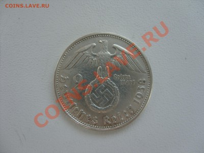 2 марки Германия. Гинденбург.1938B. До 23.08.2012 в 23:59МСК - 2 марки 1938 В - 1