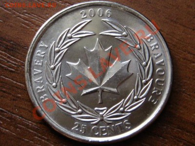 Канада 25 центов 2006 за храбрость до 22.08.12 в 21.00 М - IMG_2929