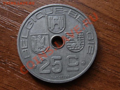 Бельгия 25 сантимов 1946 цинк до 22.08.12 в 21.00 М - IMG_2922