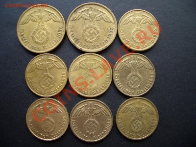Германия, 3-й Рейх,Бронза-Пфенниги 50 монет 26.08.2012-22.00 - ReichPfennigs 008