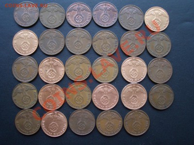 Германия, 3-й Рейх,Бронза-Пфенниги 50 монет 26.08.2012-22.00 - ReichPfennigs 017
