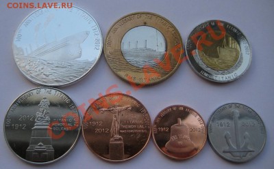 Монеты с Корабликами - Редонда. 100-лет гибели Титаника Набор из 7 монет 2012 г.JPG