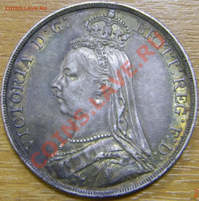 Крона Британия XF 1890г. - DSCN2054.JPG