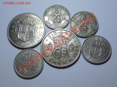 Флорины Шиллинги Халфкрауны. Великобиртания 1947-1967 - 801