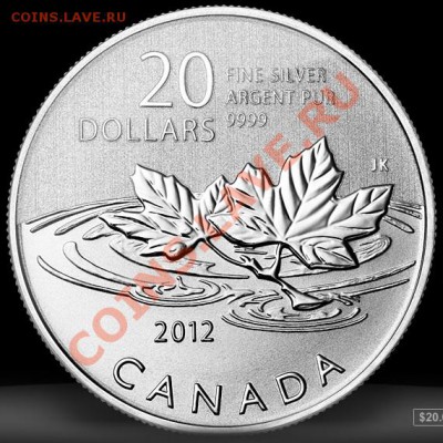 Монеты Канады - 20 cad 2012