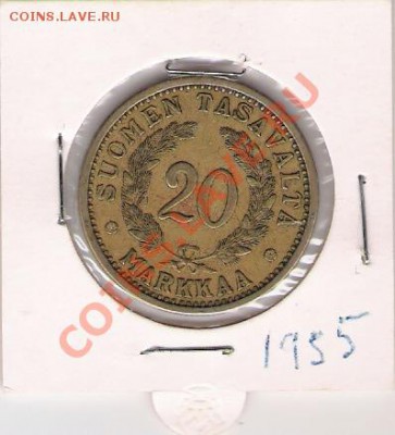 20 марок 1935 года Финляндии до 26.08.12 в 22-00 по мск - 20 марок 1935 года