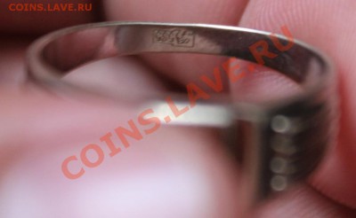 перстень с бриллиантом,белое золото!оценка - IMG_6555