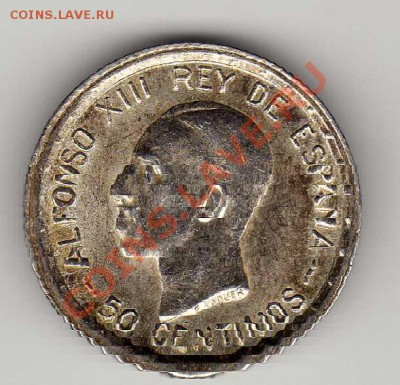 Ag ИСПАНИЯ 50 СЕНТИМО 1926 ДО 30.08.12 В 22.00МСК (2925) - img148