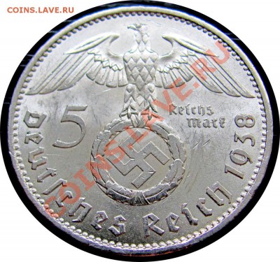 S14 5 рейхсмарок 1938A Гинденбург до 31.08 в 22°° - S14 5 Mark 1938_2