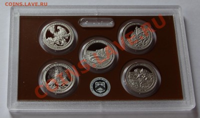 Пруф сет США 2012 квотеры Аmerica the beautiful - коробка 5 квотеры 2012