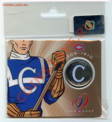 S18 Канада 50¢ 2009 Montreal Canadiens 1909-10 02.09 в 22°° - S18 50c Montreal 1909-1910_1