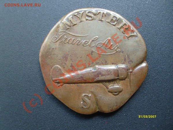 Жетон Кливленд 1929г.С самолетом. - S7302350