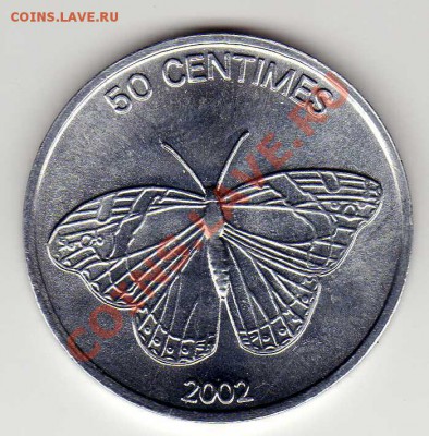 Конго 50 сантимов 2002 Бабочка до 03.09.12 в 22ч (3005) - img319