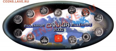 S38 Канада Набор куотеров Millenium 2000 до 05.09 в 22°° - J95 Canada Quarters Millenium 2000 Set
