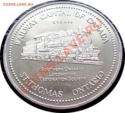 S47 Торговый доллар Канада Railway St.Thomas 2$ 06.09 в 22°° - S47 _1