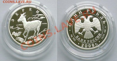Дзерен, Красная книга, 1 рубль, 2006 год, Ag 15.55 - 2012-09-01_145526