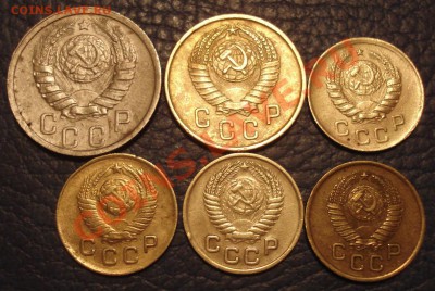 1коп 1940, 49, 54, 57, 2 коп 1957 и 15 коп 1938 - 1 2 и 15 коп_2
